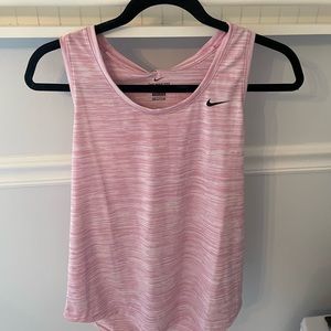Nike pink new athletic tank top